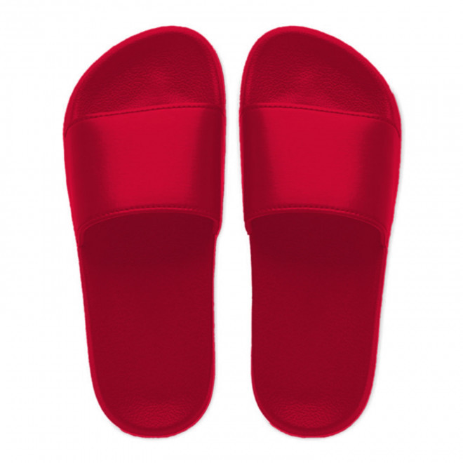 PAIRE CLAQUETTES PERSONNALISABLE SUR MESURE 'OMAX CUSTOM' - rouge