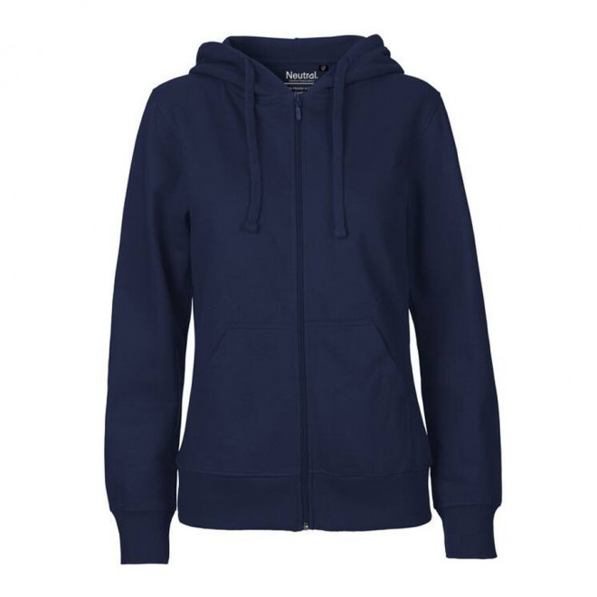 SWEAT-SHIRT PERSONNALISÉ ZIP FEMME BIO NEUTRAL® 'YORIS FEMME' - navy