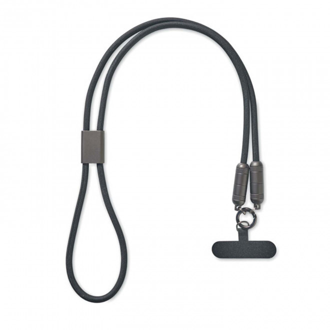 TOUR DE COU CHARGEUR PERSONNALISABLE 'POWERNECK' - noir