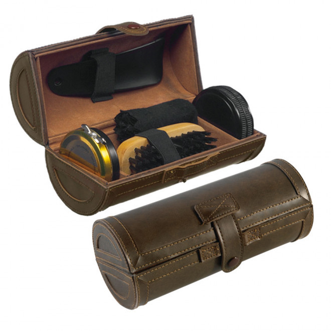 NÉCESSAIRE A CHAUSSURES PUBLICITAIRE 'MELANIE' - brun