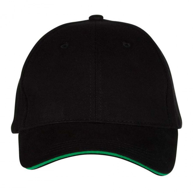CASQUETTE PERSONNALISÉE 'BURT' - black/kelly green