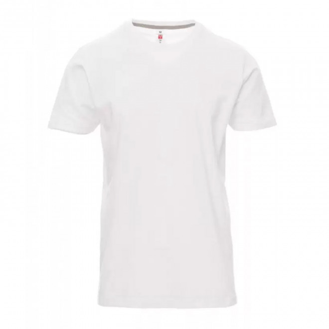 TEE-SHIRT PERSONNALISE HOMME PAYPER® 'SUNRISE' - blanc