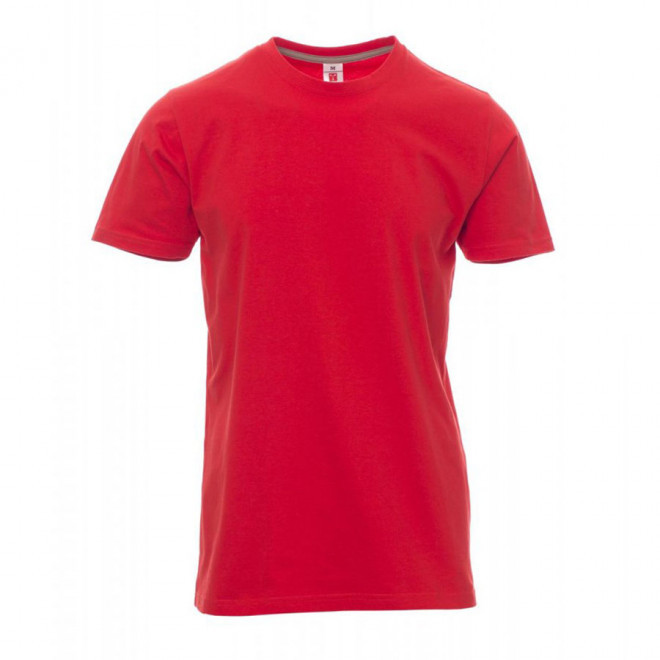 TEE-SHIRT PERSONNALISE HOMME PAYPER® 'SUNRISE' - rouge