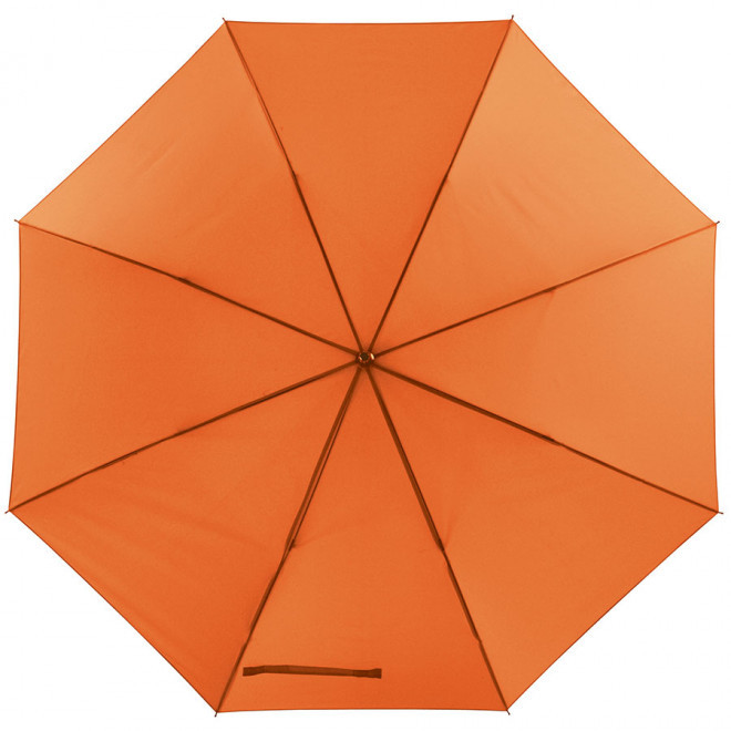 PARAPLUIE PERSONNALISÉ MANCHE DROIT AVEC BANDOULIERE 'GOLFY' - orange