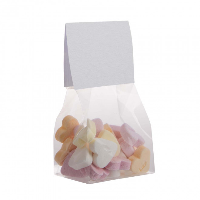 SACHET DE BONBONS PERSONNALISABLE 50 G 'BLIZZ' - coeur