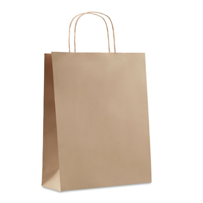SAC PAPIER KRAFT ANSES TORSADEES 'HONDURO' 25X32X11 CM - EXPÉDITION RAPIDE 5 JOURS - kraft