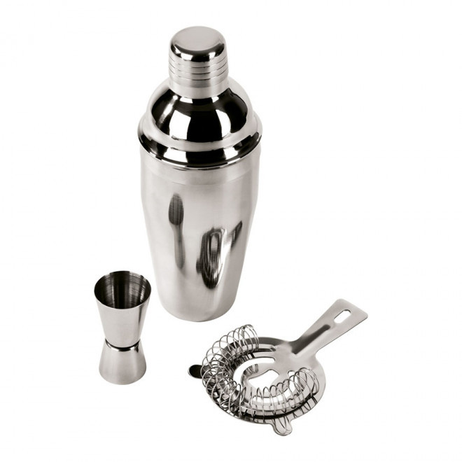 SET PERSONNALISABLE SHAKER COCKTAIL 'SUMMY' - argenté