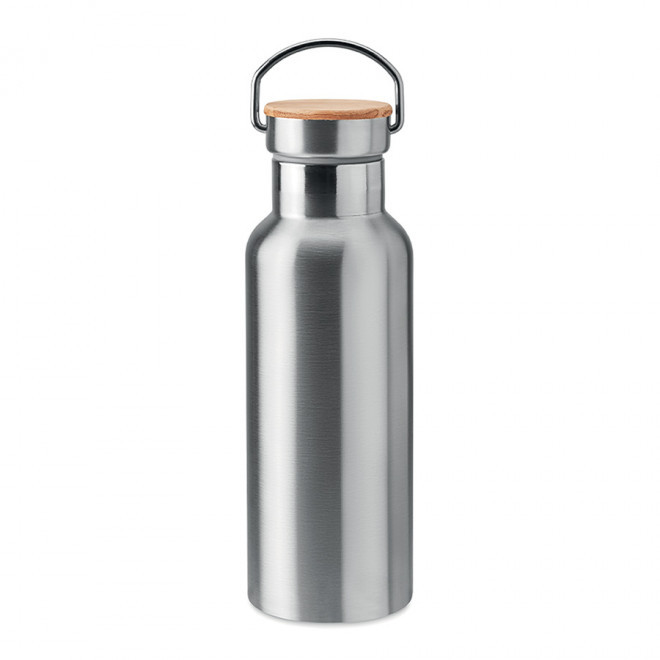 RAPIDE 4J - BOUTEILLE ISOTHERME PERSONNALISABLE 500ML 'HOLLY' - argent mat