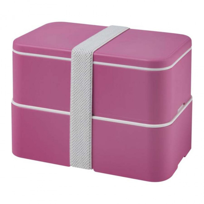 LUNCH BOX PERSONNALISABLE 'STOBO DOUBLE' - magenta
