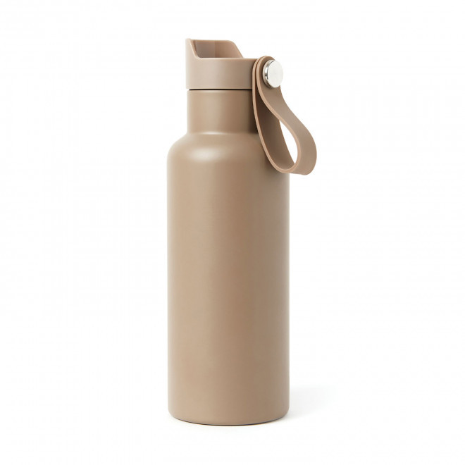 BOUTEILLE ISOTHERME PERSONNALISABLE SPORT 500ML 'TIALI' - gris