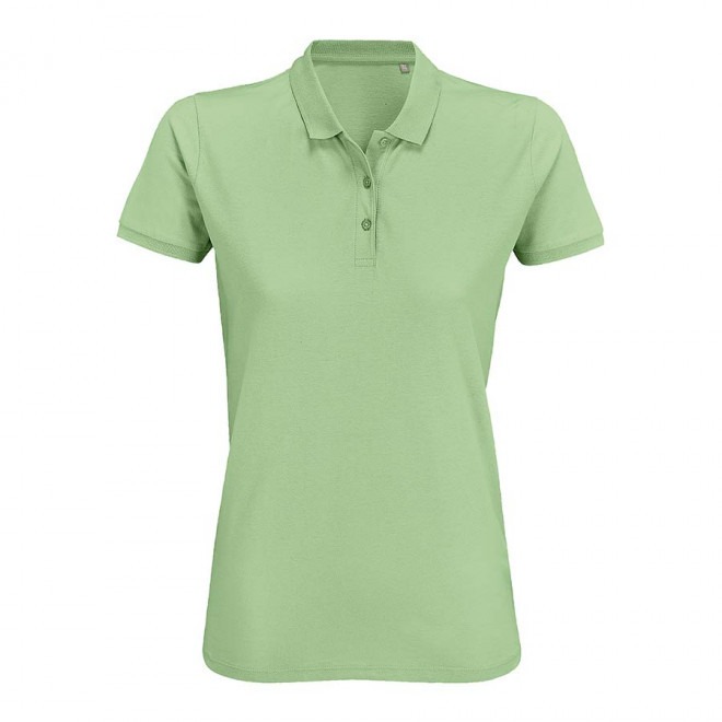 POLO PUBLICITAIRE FEMME BIO 'PLANET' COULEUR 170 GR/M² - vert glace