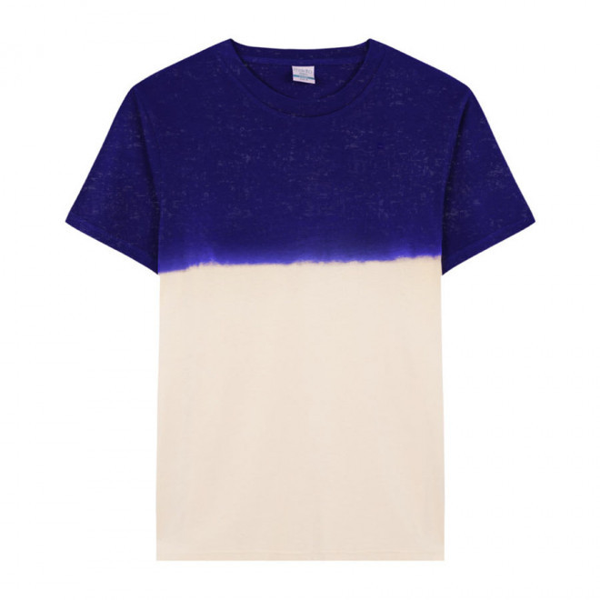 TEE-SHIRT PERSONNALISABLE MIXTE DYE 'SIMAO' - bleu marine