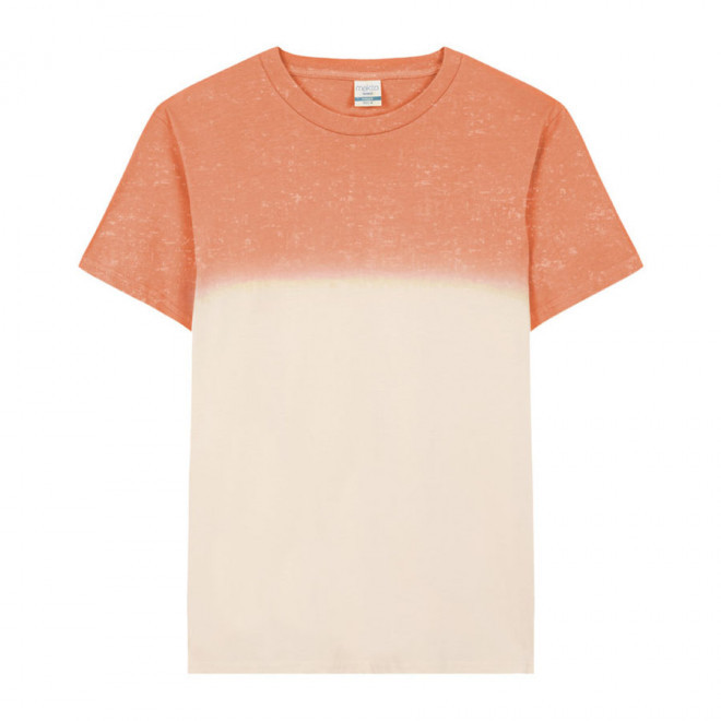 TEE-SHIRT PERSONNALISABLE MIXTE DYE 'SIMAO' - saumon