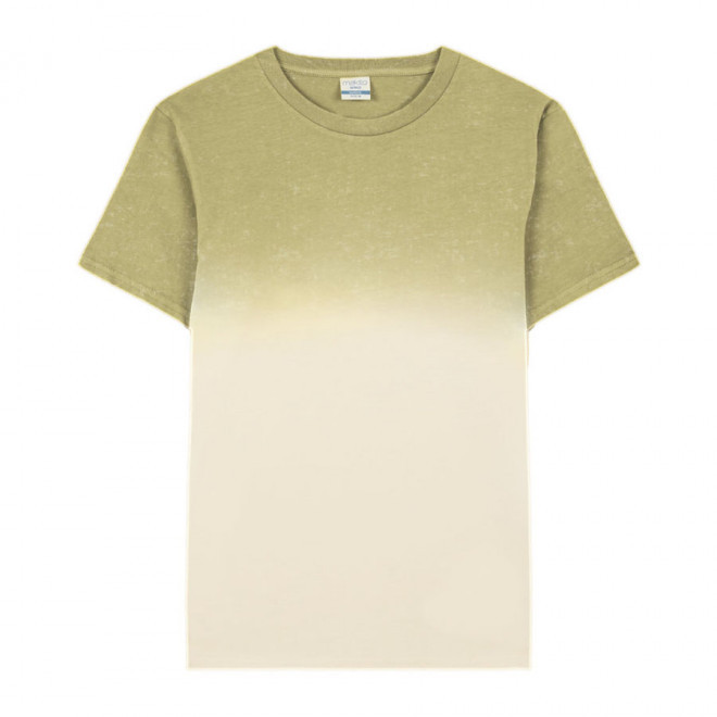 TEE-SHIRT PERSONNALISABLE MIXTE DYE 'SIMAO' - vert fonce