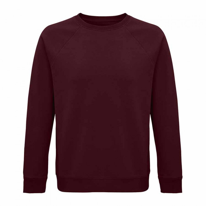 SWEAT-SHIRT PERSONNALISÉ BIO MIXTE COL ROND 'SPACE' - bordeaux