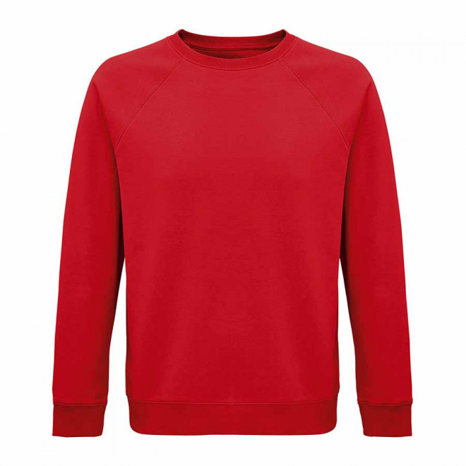 SWEAT-SHIRT PERSONNALISÉ BIO MIXTE COL ROND 'SPACE' - rouge