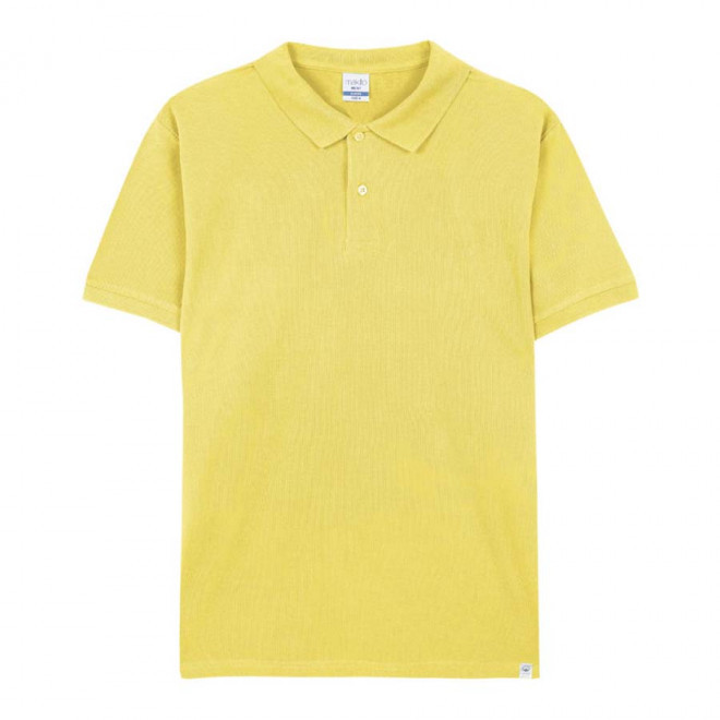POLO MIXTE PERSONNALISABLE 'TERIM 180 BIO' - jaune