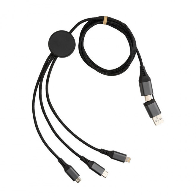 CABLE MULTIFONCTIONS PERSONNALISABLE 'ONTARIO LONG ALU' - gris