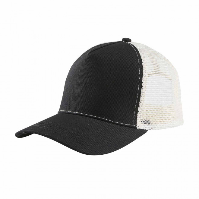 CASQUETTE TRUCKER FILET PERSONNALISABLE 'BLINK' - noir/écru