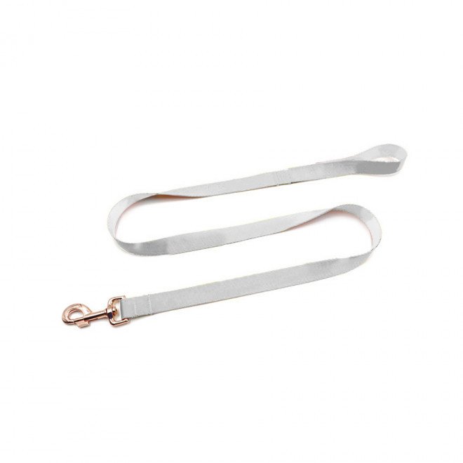 LAISSE PERSONNALISEE POUR ANIMAUX 'PEPETTE' - blanc