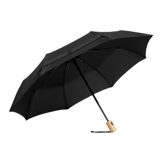 PARAPLUIE PUBLICITAIRE TEMPETE OUVERTURE AUTO 'LUSK MINI' - noir
