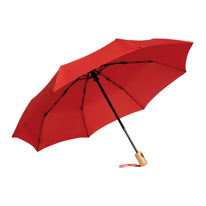 PARAPLUIE PUBLICITAIRE TEMPETE OUVERTURE AUTO 'LUSK MINI' - rouge