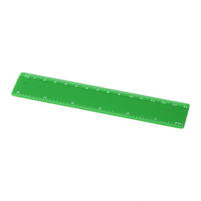 RÈGLE PERSONNALISÉE EN PLASTIQUE RIGIDE 15 CM 'RULER' - vert