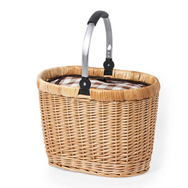 SAC PIQUE-NIQUE PERSONNALISABLE ISOTHERME VINTAGE 'SIKWA' - osier