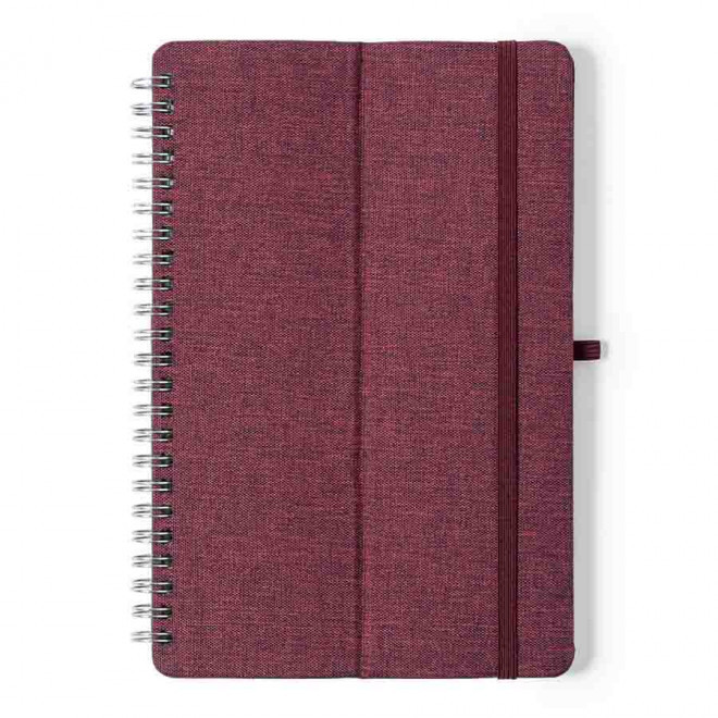 CARNET A5 RPET PERSONNALISABLE 'TELFON' - rouge