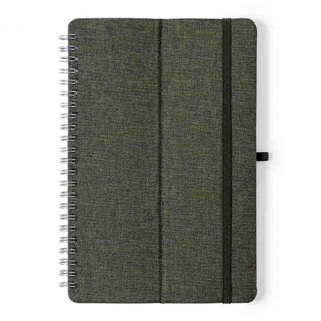 CARNET A5 RPET PERSONNALISABLE 'TELFON' - vert