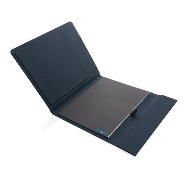 CONFÉRENCIER PUBLICITAIRE MAGNÉTIQUE RPET IMPACT® 'ZELL' - bleu marin