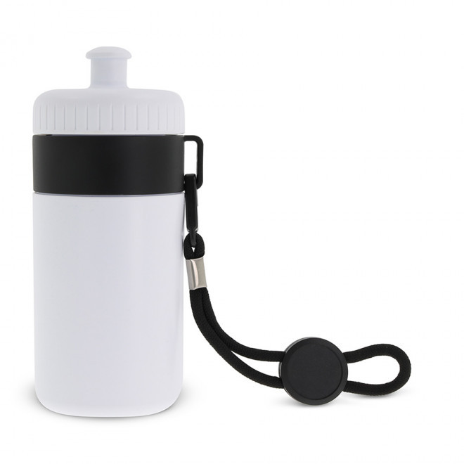 GOURDE DE SPORT PERSONNALISABLE MIX & MATCH 500 ML 'CORDI' - blanc/noir