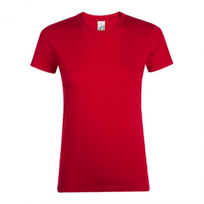 TEE-SHIRT PUBLICITAIRE FEMME 'REGENT' - EXPÉDITION RAPIDE 4J - rouge
