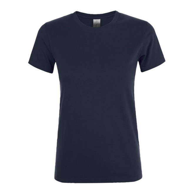 TEE-SHIRT PUBLICITAIRE FEMME 'REGENT' - EXPÉDITION RAPIDE 4J - bleu marine