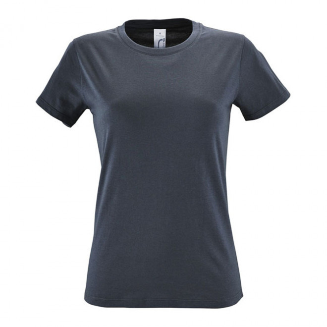 TEE-SHIRT PUBLICITAIRE FEMME 'REGENT' - EXPÉDITION RAPIDE 4J - gris souris