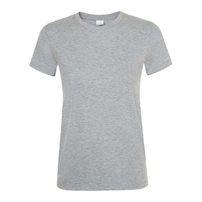 TEE-SHIRT PUBLICITAIRE FEMME 'REGENT' - EXPÉDITION RAPIDE 4J - gris chine