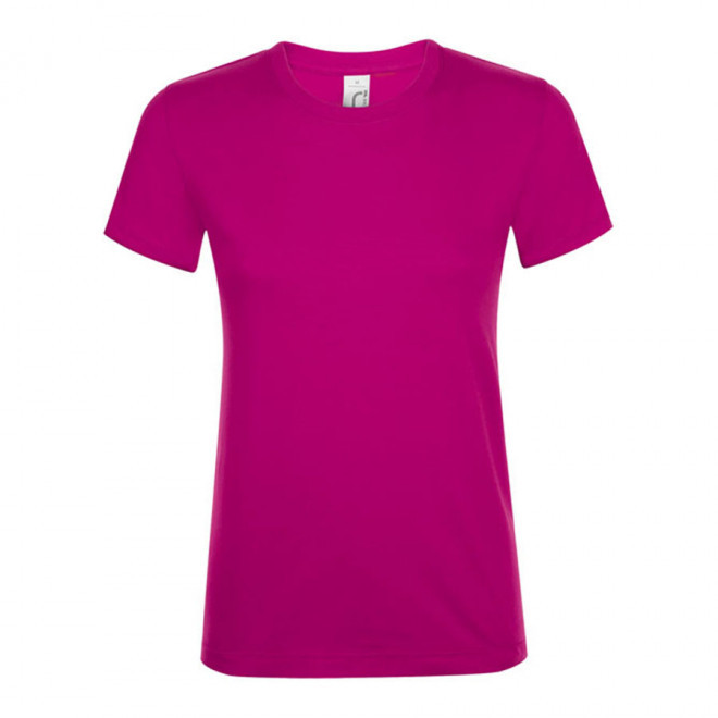 TEE-SHIRT PUBLICITAIRE FEMME 'REGENT' - EXPÉDITION RAPIDE 4J - fuchsia