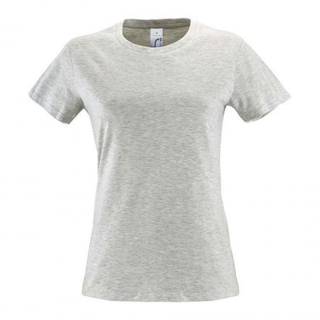 TEE-SHIRT PUBLICITAIRE FEMME 'REGENT' - EXPÉDITION RAPIDE 4J - gris cendre