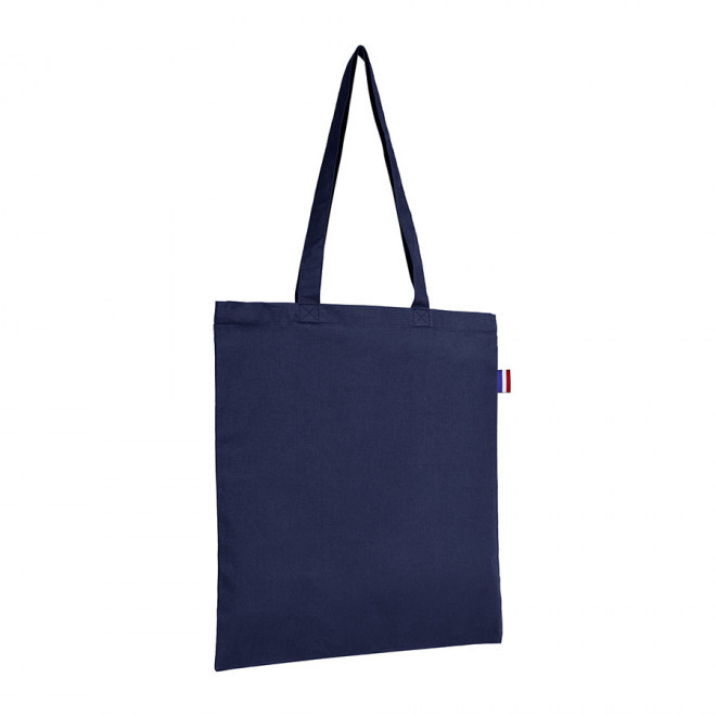 SAC PERSONNALISABLE COTON COLORE MIF 150G 'FERNAND' - bleu marine