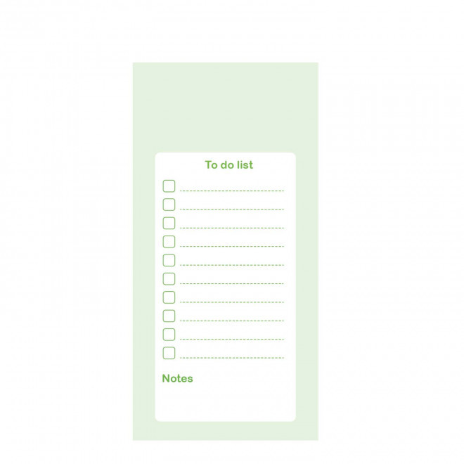 TO-DO LISTE AIMANTEE PERSONNALISEE 'CHECK' - vert
