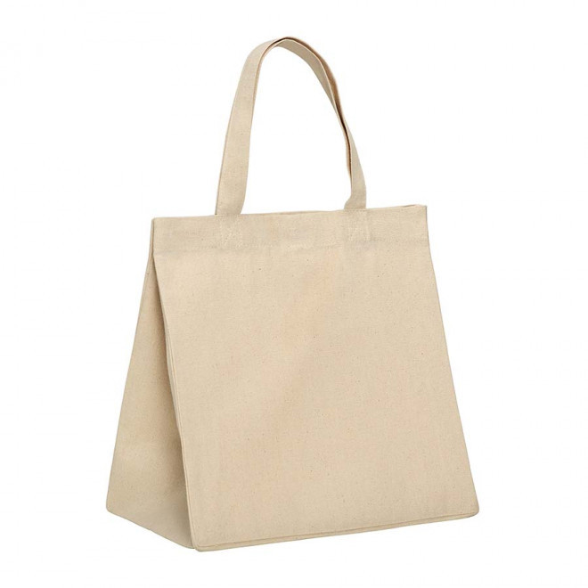 SAC COTON AVEC SOUFFFLET 220 GR PERSONNALISABLE 'HARPER' - naturel