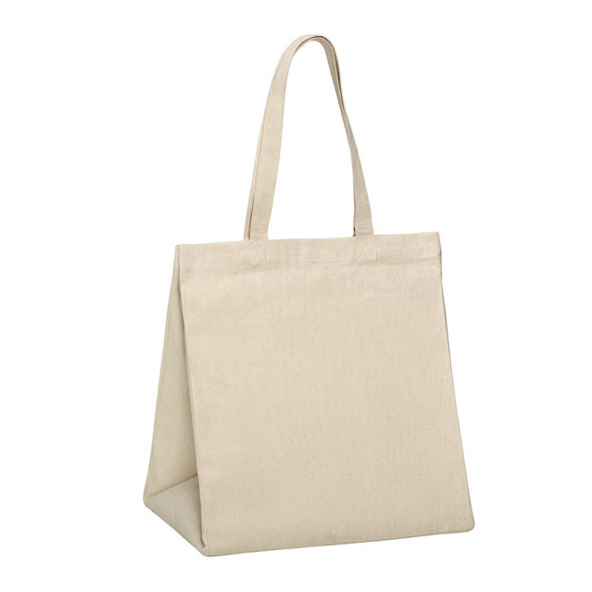 SAC COTON AVEC SOUFFLET PERSONNALISABLE 'DENNIS' - naturel