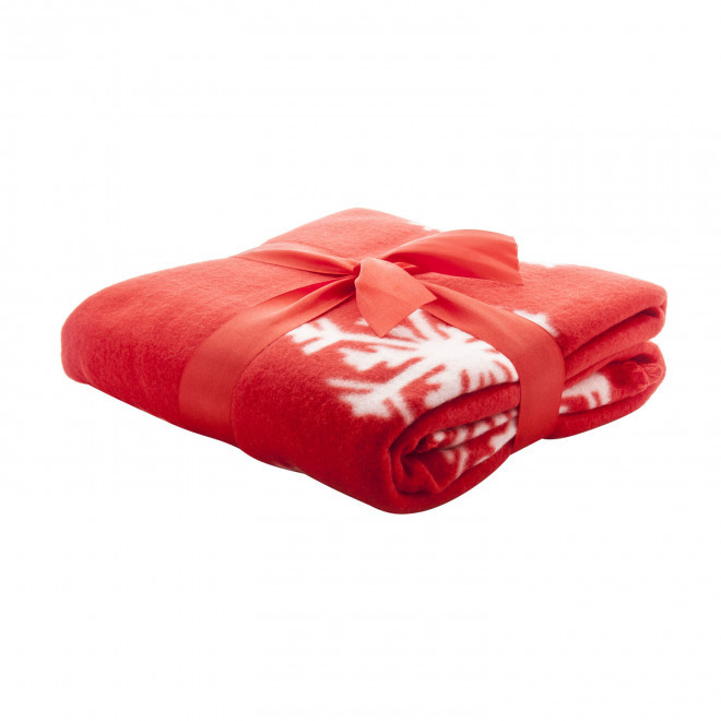 PLAID DE NOEL PERSONNALISABLE 'APPOLU' - rouge