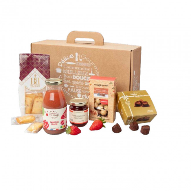 PANIER GOURMAND PUBLICITAIRE 'FARANDOLE DE DOUCEURS' - coffret
