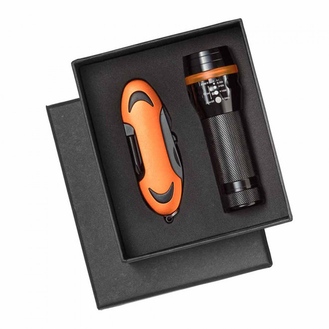 SET DE POCHE MULTIFONCTION PERSONNALISE 'RISORZE' - orange