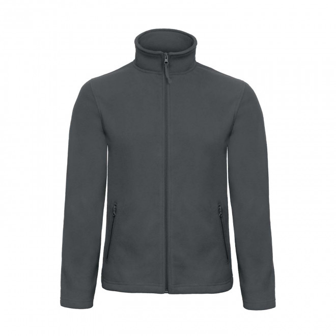 VESTE POLAIRE HOMME PERSONNALISABLE 'FLORI' - gris foncé
