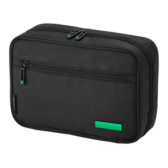 TROUSSE DE TOILETTE PERSONNALISÉE POUR VOYAGE 'VIAGGIO' - vert