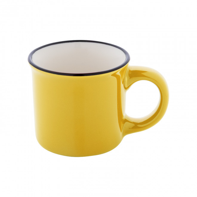 TASSE EXPRESSO 90ML PERSONNALISABLE 'RONSIO MINI' - jaune