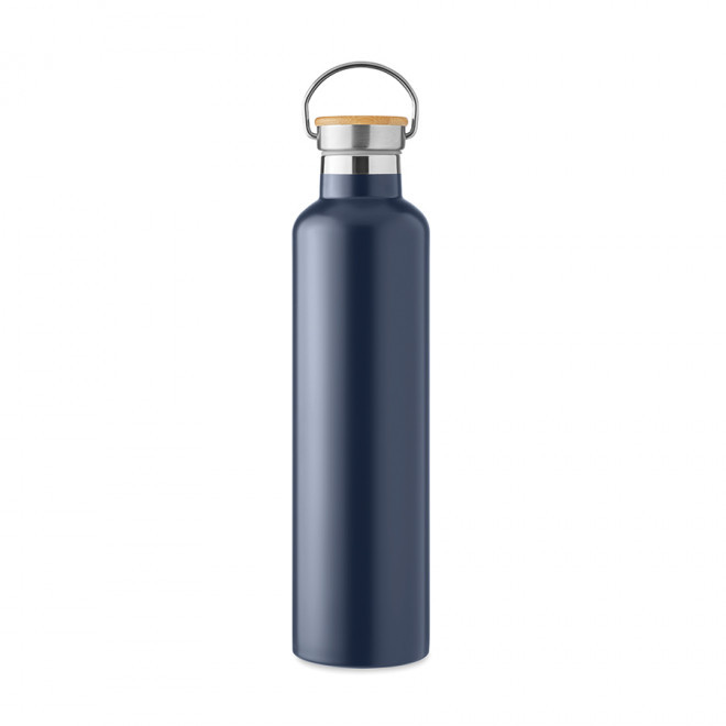 BOUTEILLE ISOTHERME PUBLICITAIRE 1L 'HOLLY' - marine profond