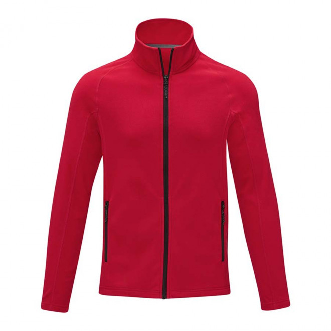 VESTE POLAIRE PERSONNALISABLE HOMME 'ZELIA' RAPIDE 4J - rouge